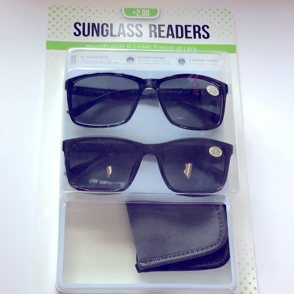 Men’s Sunglass Readers 2pair +2.00